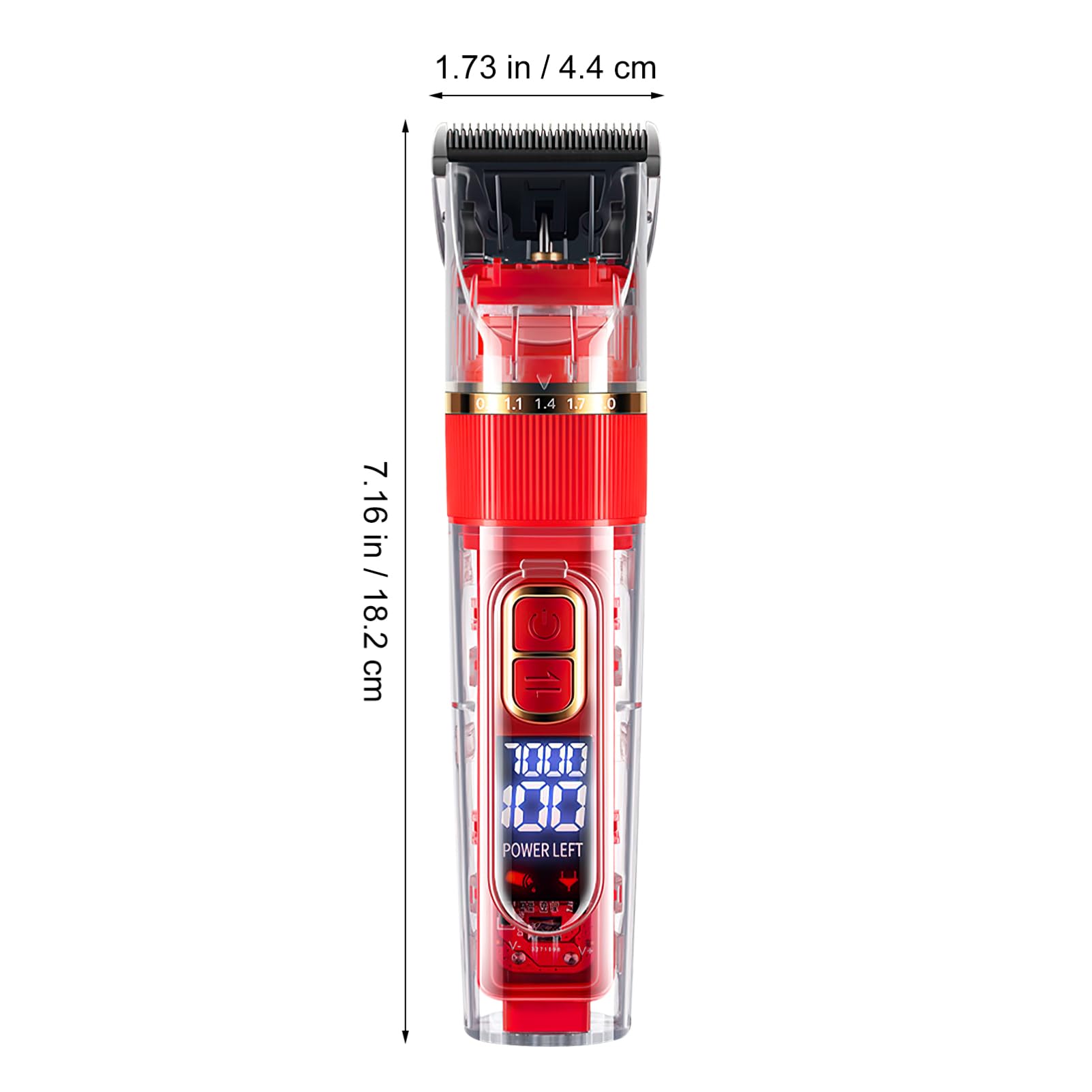 Tondeuse à Poils de Chien sans Fil Rechargeable 1 Set Rouge