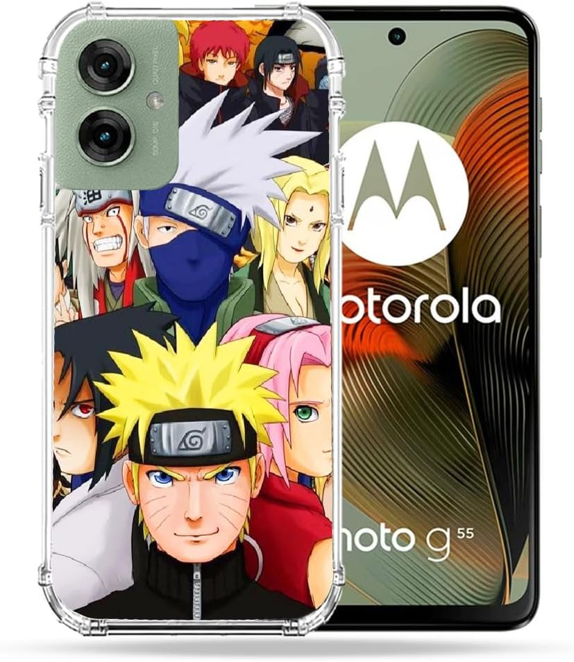 Cokitec Reinforced Case for Motorola G55 5G Manga Naruto Team