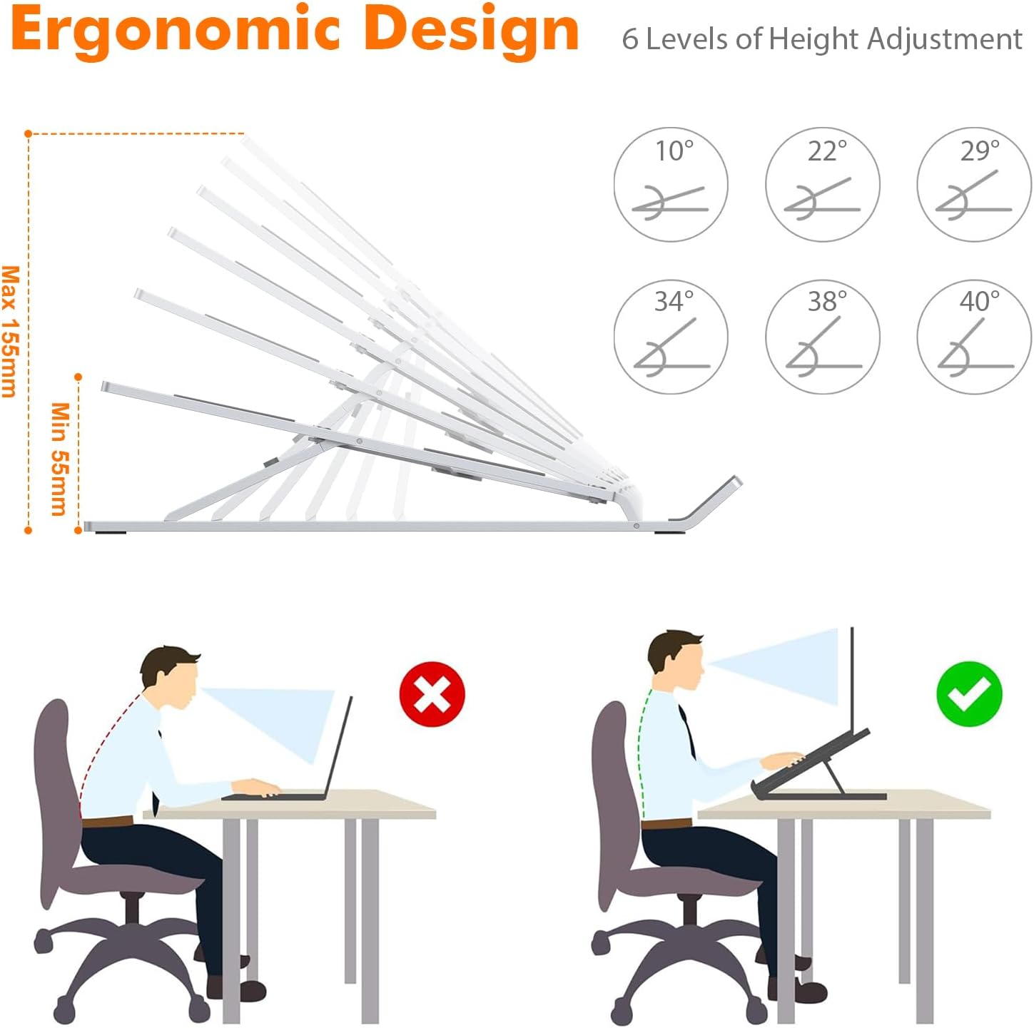 GRIFEMA Laptopständer Vorderansicht