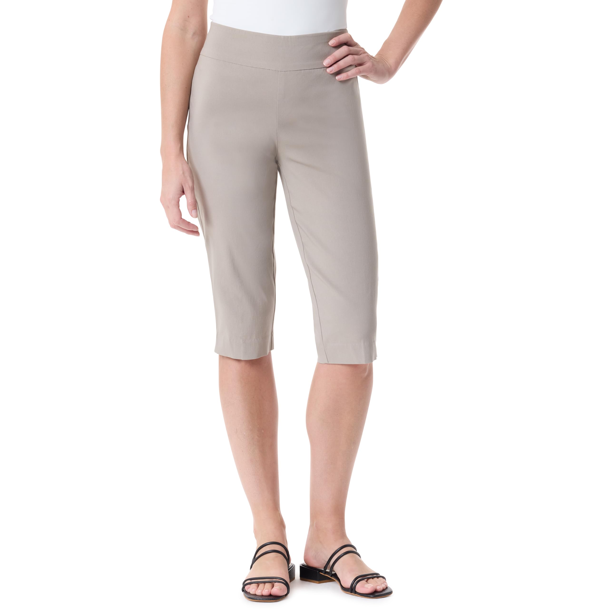 Gloria Vanderbilt Womens Pull on Tummy Slimmer Capri Standard