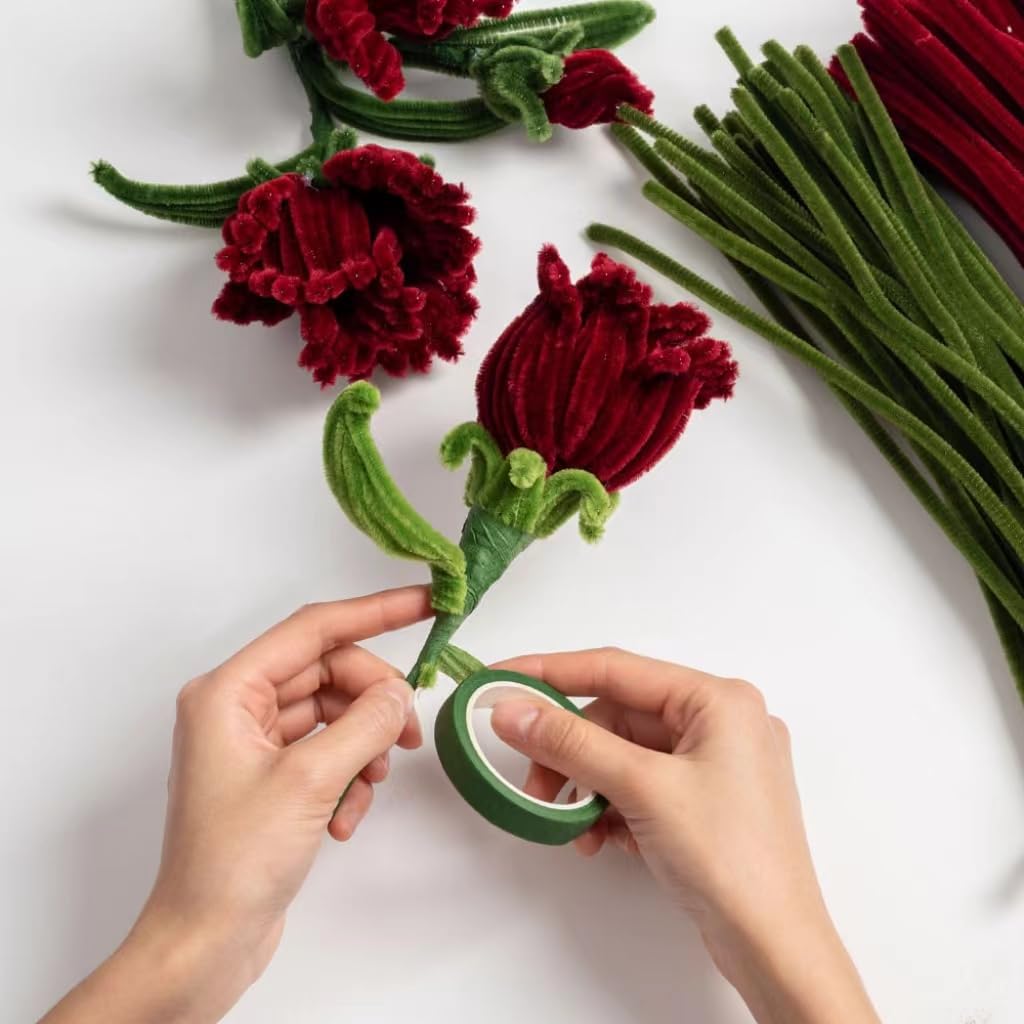 400 Stück Pfeifenreiniger Blumen Set, Pfeifenputze Produktbild-Vorschau 10