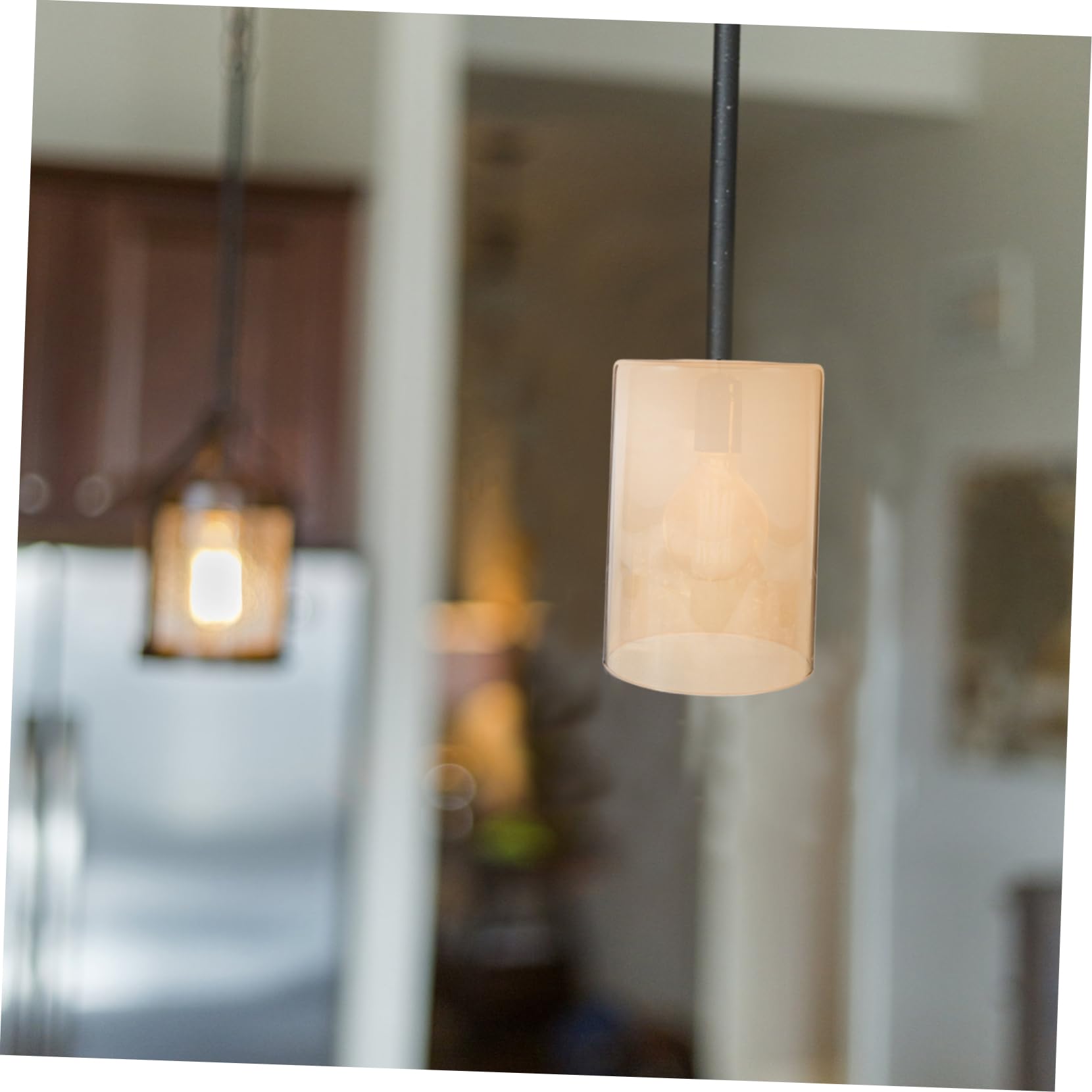 Tofficu 3pezzi Paralume in Vetro Cilindrico Da Paralume in Vetro Ricambio Per Lampadari e Apparecchi Illuminazione