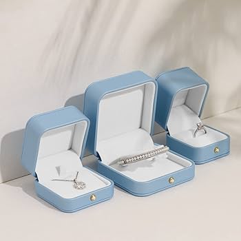 プラチナシルバーリング ボックス付き Amazon.com: Hipiwe Antique Metal Jewelry Box Ring Earring