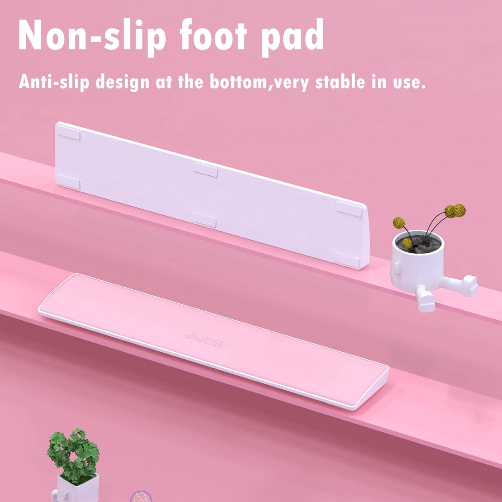 5 Satz PU Tastatur Handgelenkauflage Pad Anti-Rutsch Kissen für Desktop Computer Home 61 Tasten Schwarz