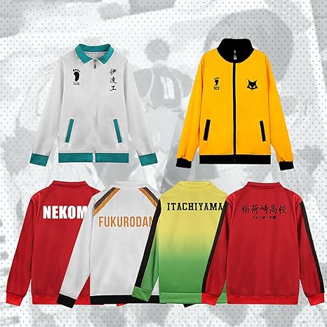 ハイキュー コスプレ衣装 井闥山梟谷稲荷崎音駒白鳥沢伊達工業学院高校バレーボール部ジャージ上下セット仮装 ハイキュー 烏野 音駒ジャージ コスプレ衣装 Easyorder Com Ar