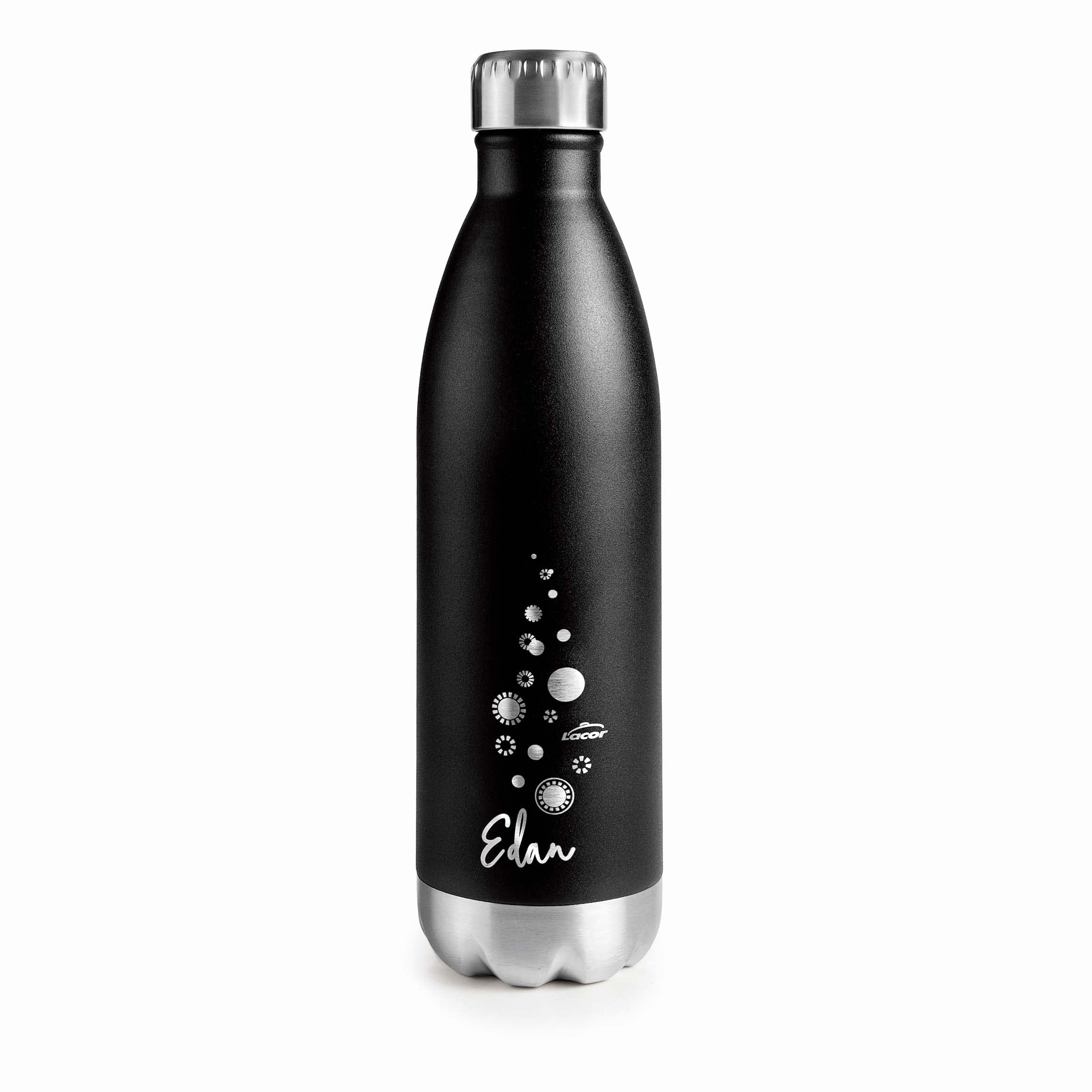 Lacor Double Wall Stainless Steel Bottle 0'75 l Black