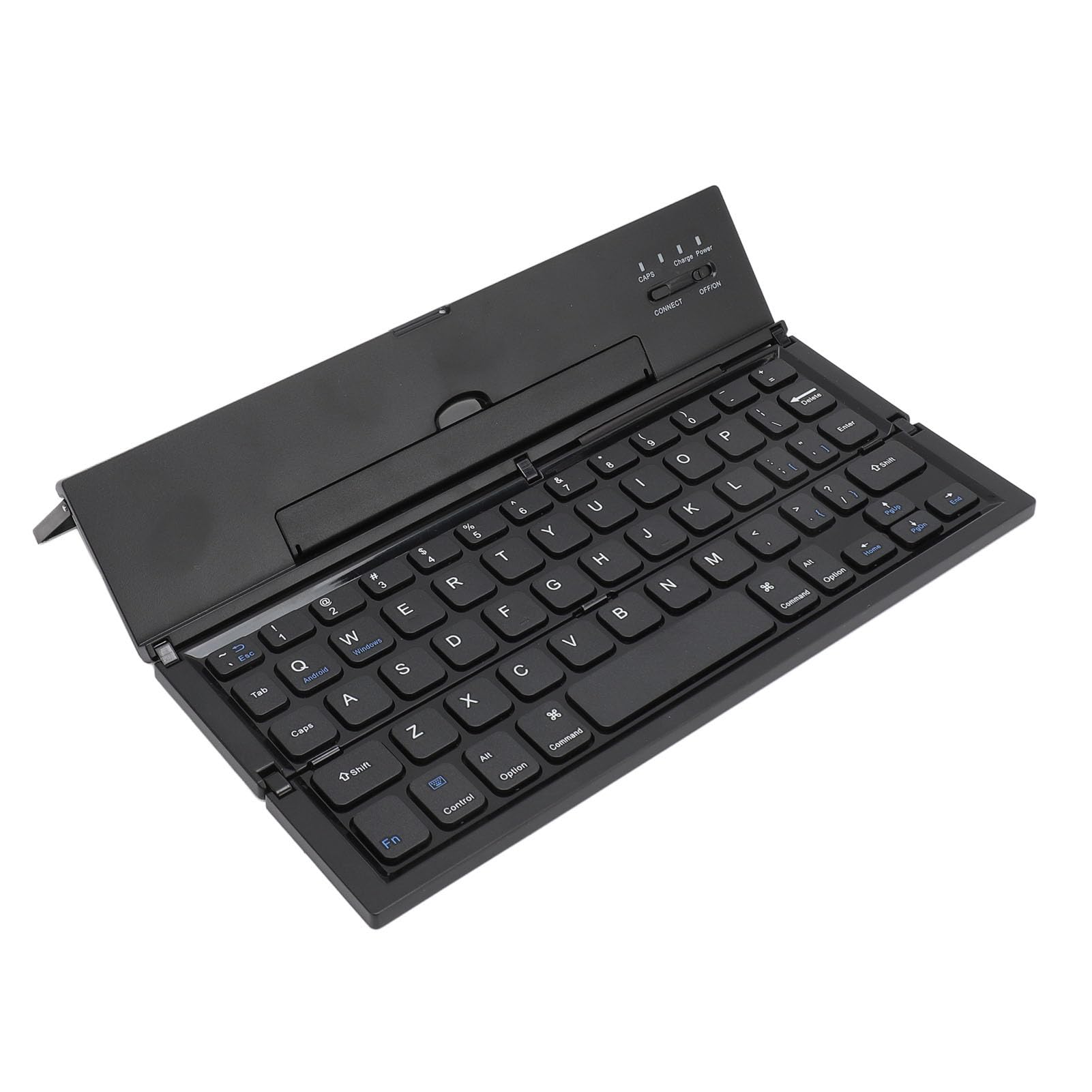 Bewinner Tastiera Bluetooth Pieghevole, Tastiera Wireless Portatile con Supporto per Supporto, Dispositivo Multiplo e Ricaricabile, Tastiera da Viaggio Ultra Sottile per Tablet Laptop