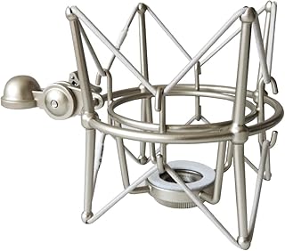 Keepdrum MS088 Silver Microphone Shock Mount Flexible Holder for Rode Microphones NT1-A Podcaster Procaster