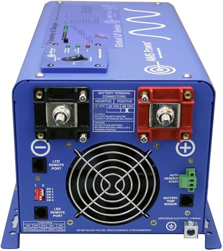 Miniatura 3 de AIMS Power Cargador inversor de sinusoidal puro de 6000 vatios de 48 V CC y entrada de 240 Vac a salida de 120 y 240 Vac de 50 o 60 Hz