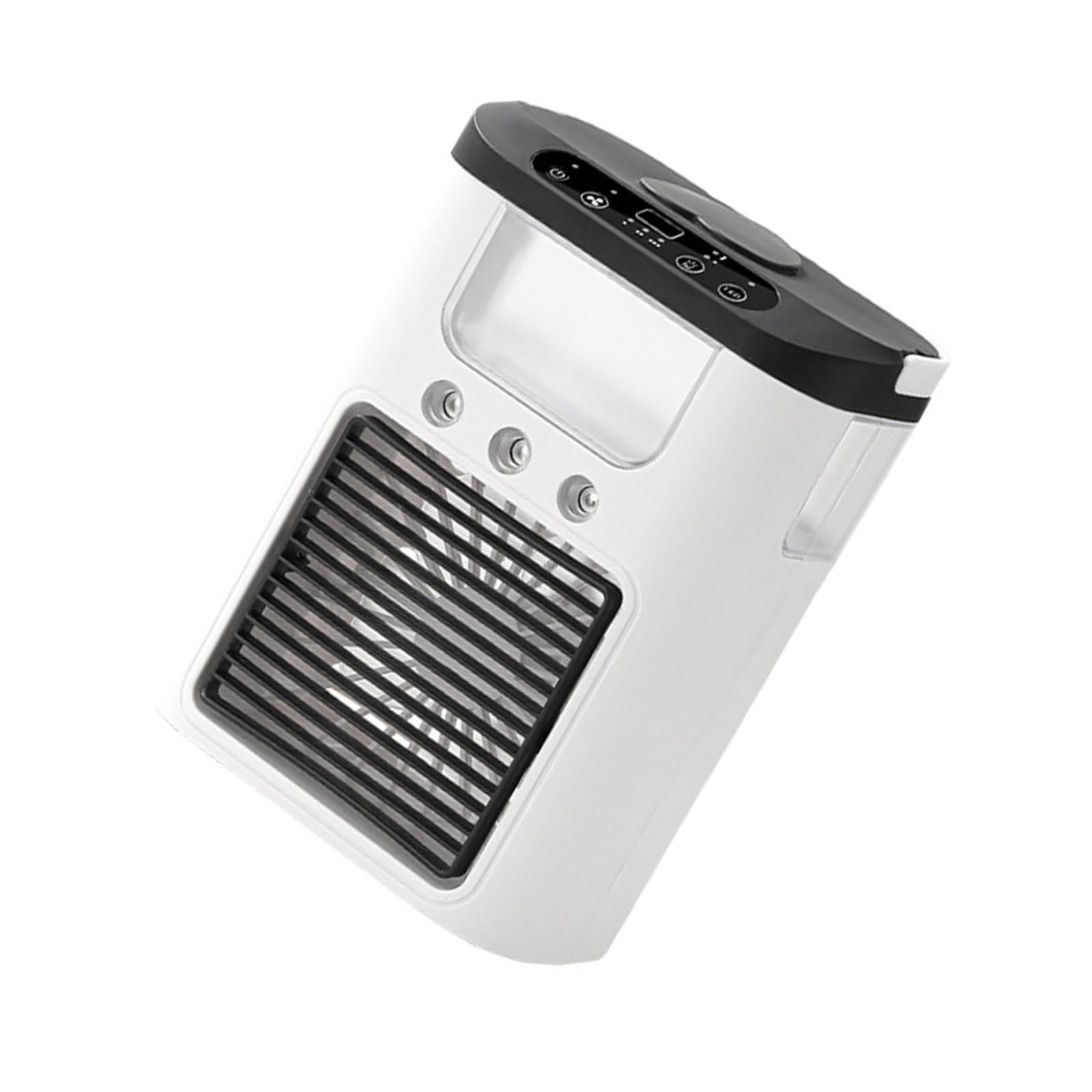 Buxuaaaa Black Portable Air Conditioning Fan Humidifying Desktop Fan With Night Light Household Sprayer Refrigeration Conditioner Desktop Air Conditioning