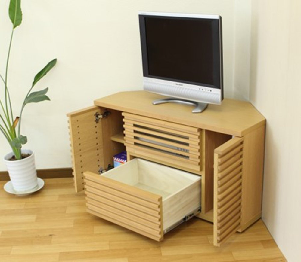 Amazon｜大川家具 関家具 コーナーテレビボード 幅90cm オーク 244069