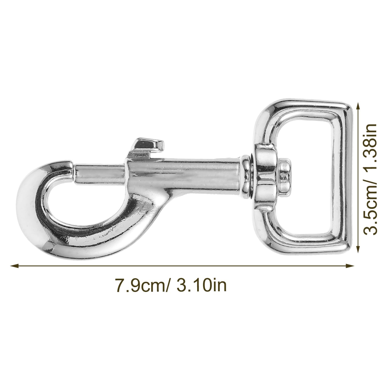 YARNOW 2pcs Heavy Duty Dog Leash Clip Buckle Swivel Snap Hooks Pet Connectors Zinc Alloy Construction Easy to Use and Install