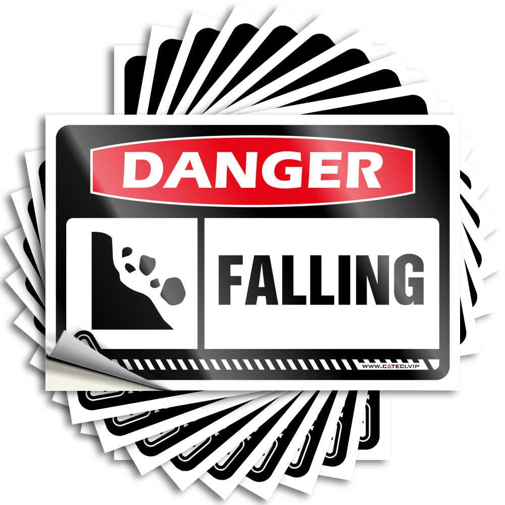 Danger of Falling Home Decor Accessories Tiny - Saying Cover Waterproof Decal(12X18CM)