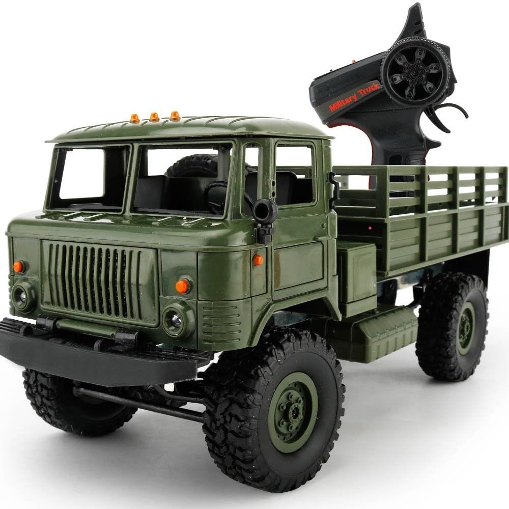 Idea S® 18139 B24 militare Truck 4 WD 2.4 GHz R/C RC telecomandato Laster, Serbatoio, catena veicolo, Monster Crawler camion 1: 16, nuovo