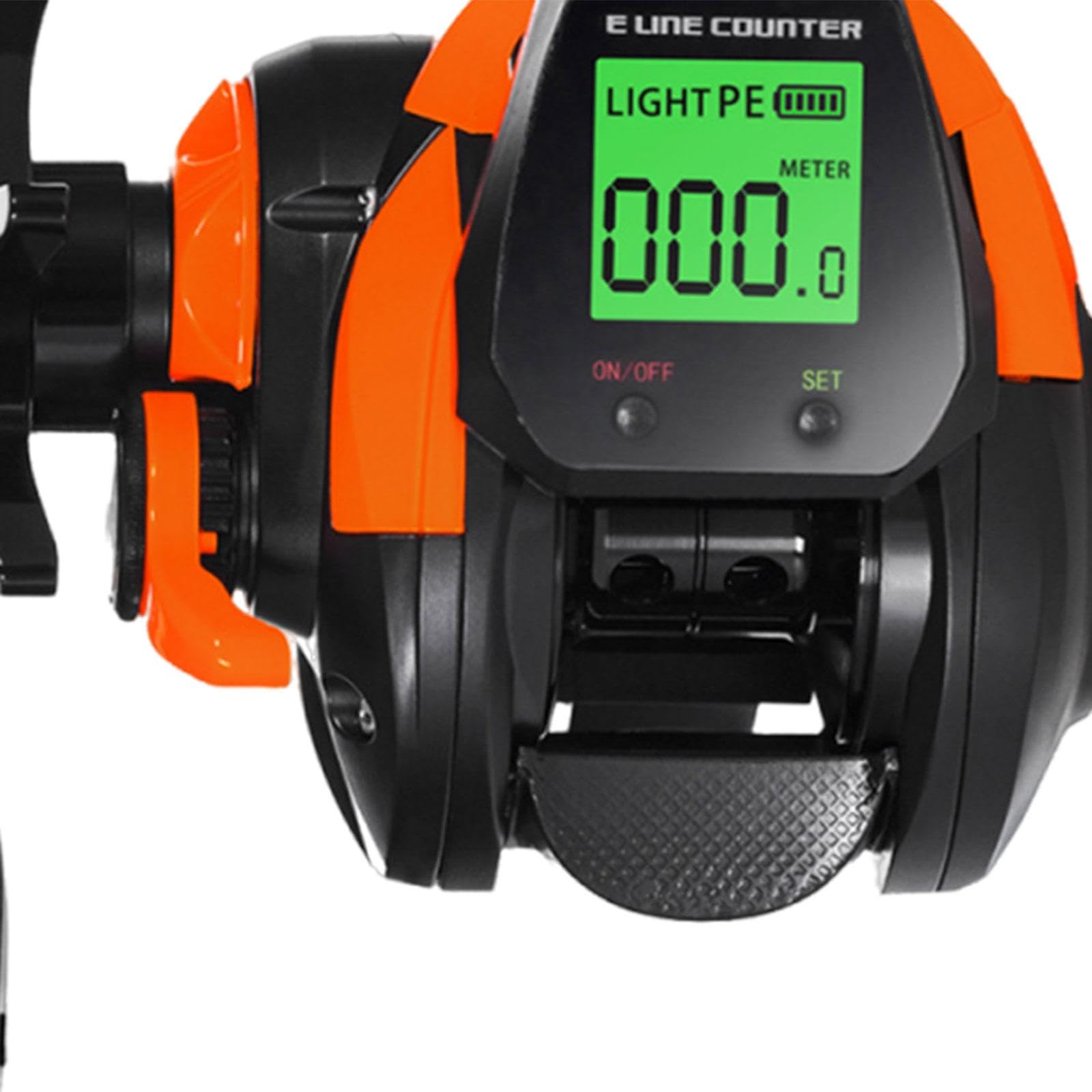 Mulinello da Pesca Elettrico Ricaricabile Tramite USB per acque Profonde, Frizione da 10 kg, Accessori, Funzione di Memoria di profondità,