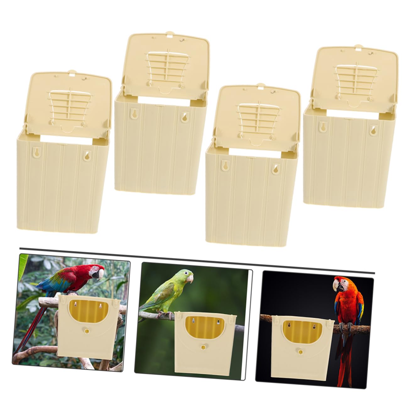 BESPORTBLE 5pezzi per per Allevamento Pappagalli Box per Nidificazione e Incubazione Casa per Design e Resistente