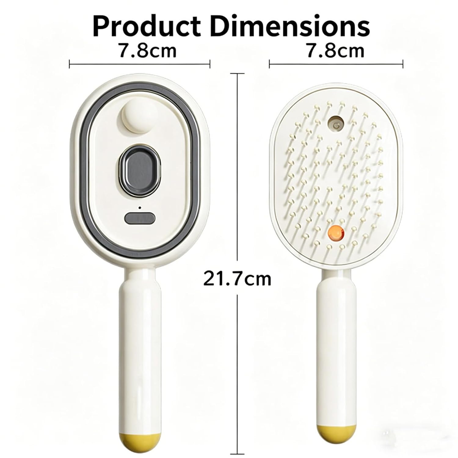 Electric Steam Brush for Hair, Electric Spray Air Cushion Comb, Detangling Steam Brush for Hair, Portable Cordless Rechargeable Red Light Brushs with Detangling Comb, Anti-Static (3 PCS)