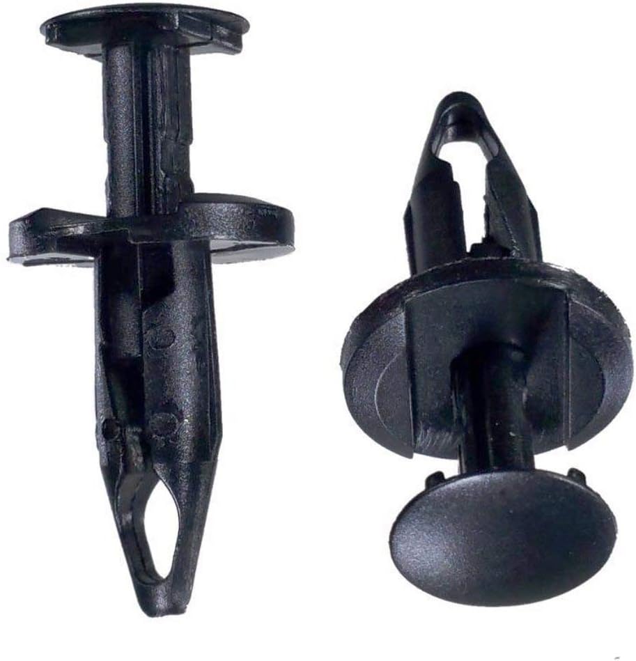 Buy Auto Supply # BAS01280 (100 Pack) Push Clip Retainer - 15mm Head - Fits 1/4" (6.5mm) Hole