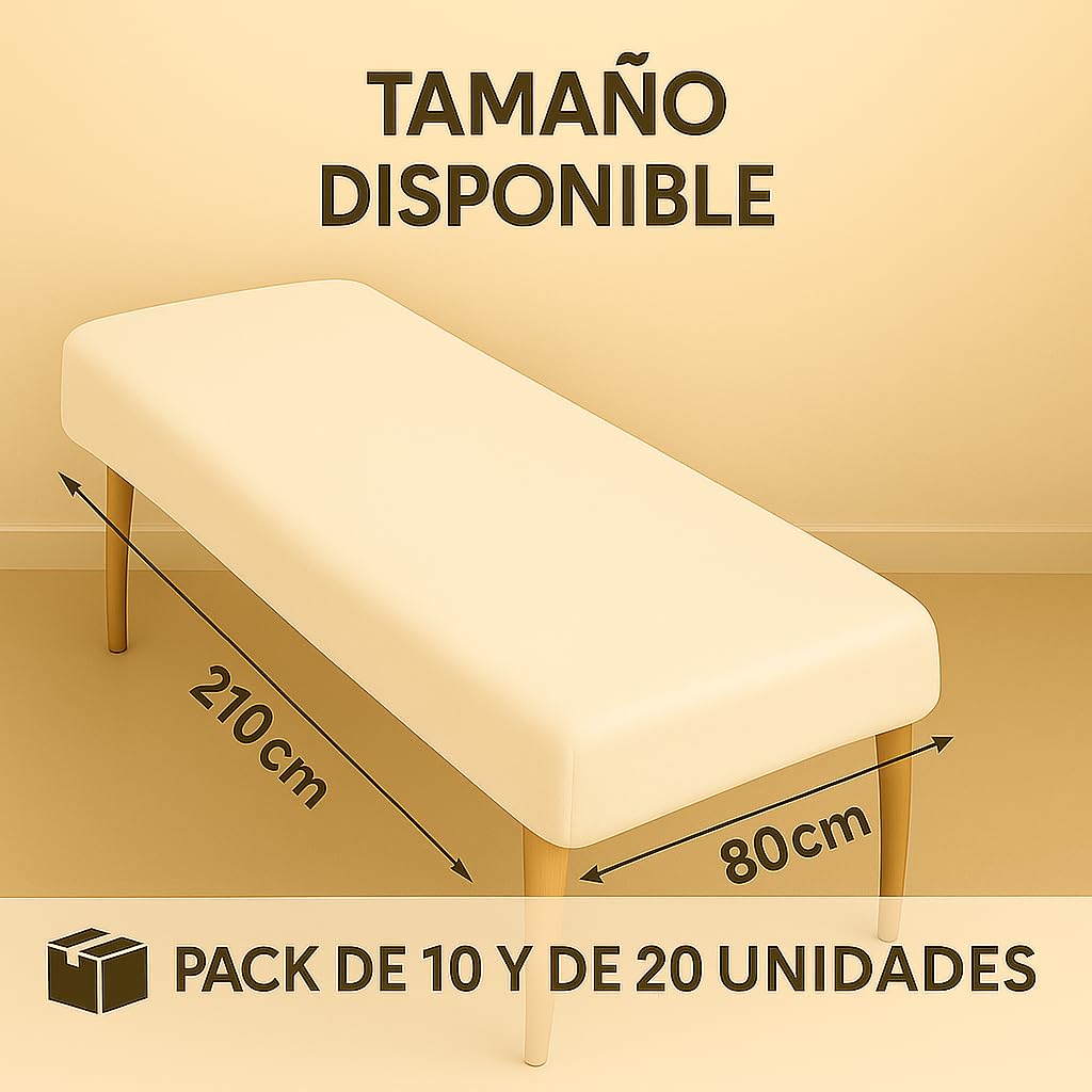 Sábanas Desechables 80x210cm - 20u - Camilla Masaje Plegable - Sabanas Blancas - Camilla Tattoo - Camilla Estetica - Sabanas Desechables Masaje - Sábanas Camillas Masaje - Sabana Desechable - Estetica