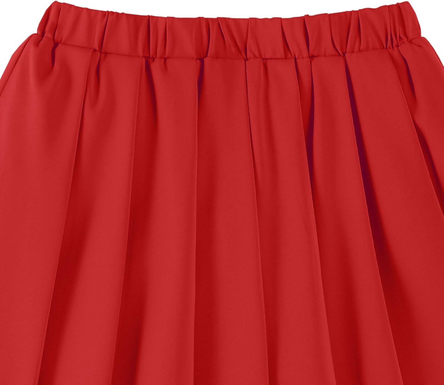 Little Girls Pleated Skirt Cute Preppy Elastic Waist Mini Uniform Skirts - Image 6