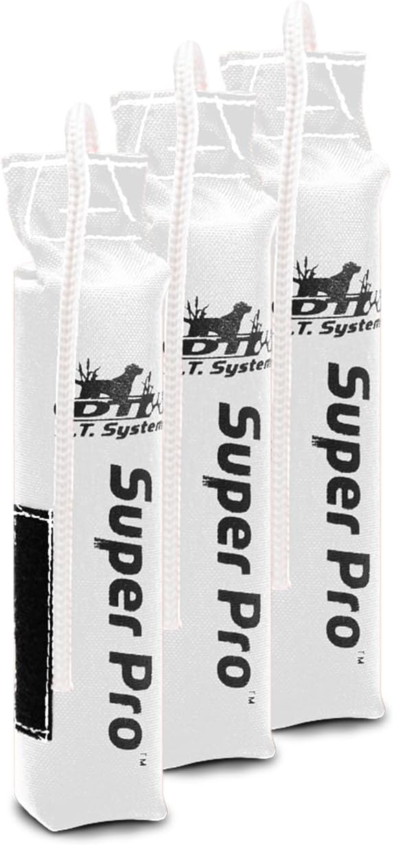 DT Systems Super Pro Series Durable Resistant Floating Upland Waterfowl Hunting Dog/Puppy Retrieval Fetching Training Dummy with Scent Strip & Tough Rope Handle