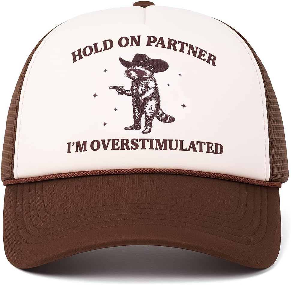 Baseball Trucker Hat for Women, Mesh Back Cap