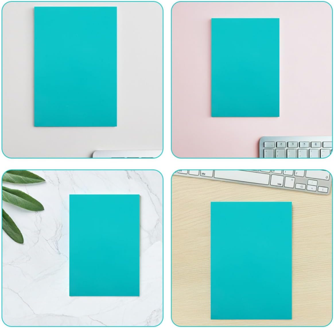 GLSTOY 4pcs PVC Linocut Carving Blocks for Printmaking, Easy to Use and Versatile Craft Printmaking Plates in Green, for Creative Exploration and Block Printing by Artists and Crafters
