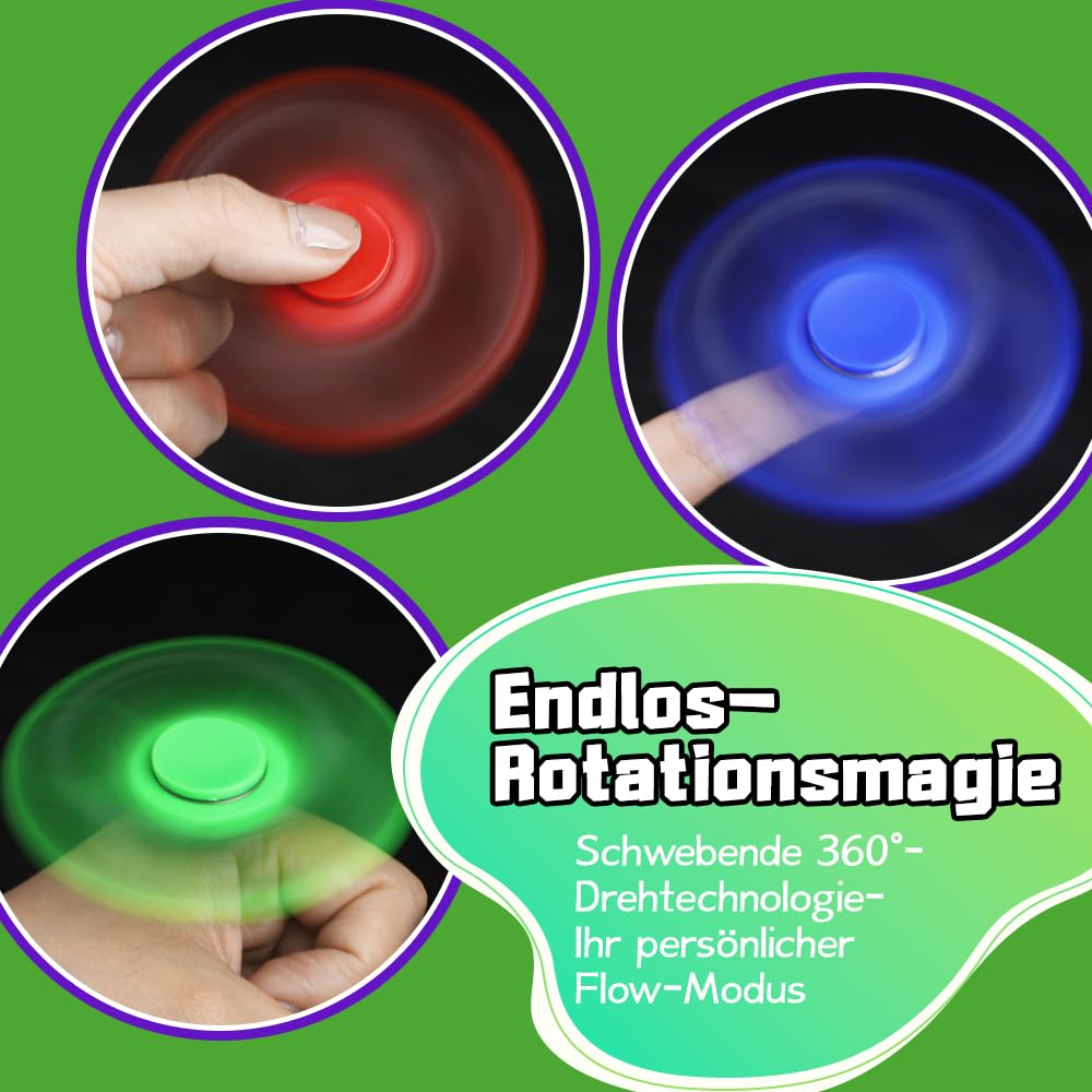 5er-Pack Fidget Spinner Spielzeug für Kinder Erwachsene, Sensorische Fidget Toys Weihnachten Set Spielzeug Zappeln Hand Spinner Finger Tri-Spinner Toy, Geschenke für Reduziert Angstzustände