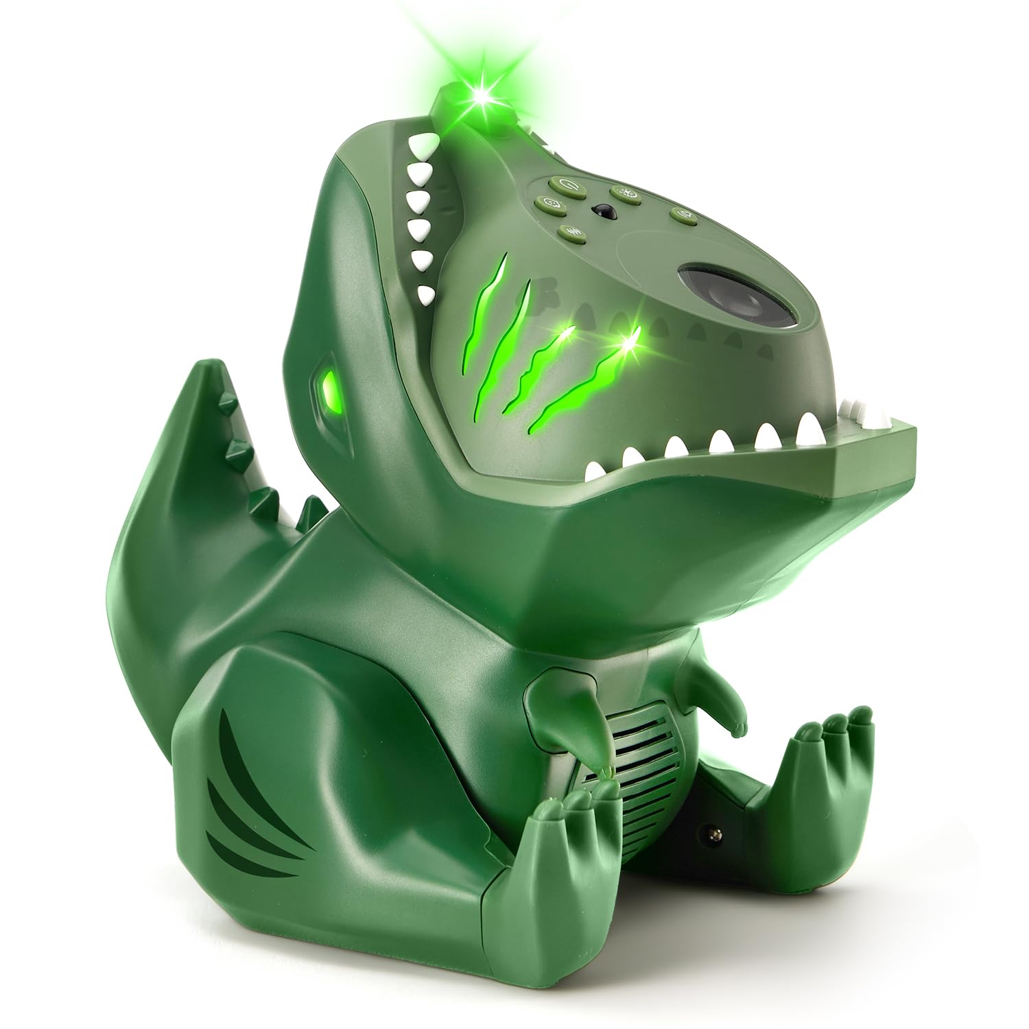 PIKOY Dinosaur Shaped Portable Outdoor Bluetooth Speaker, 22 White Noise Tracks, 5.3 HiFi Portable Bluetooth Speaker with Remote Timer Control