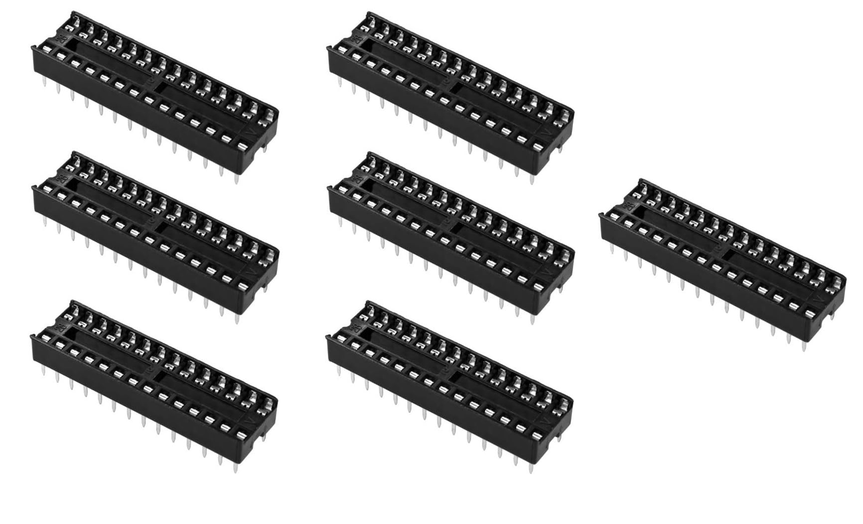 28 Pin IC Base For - DIP-28 Package - Pack Of 7