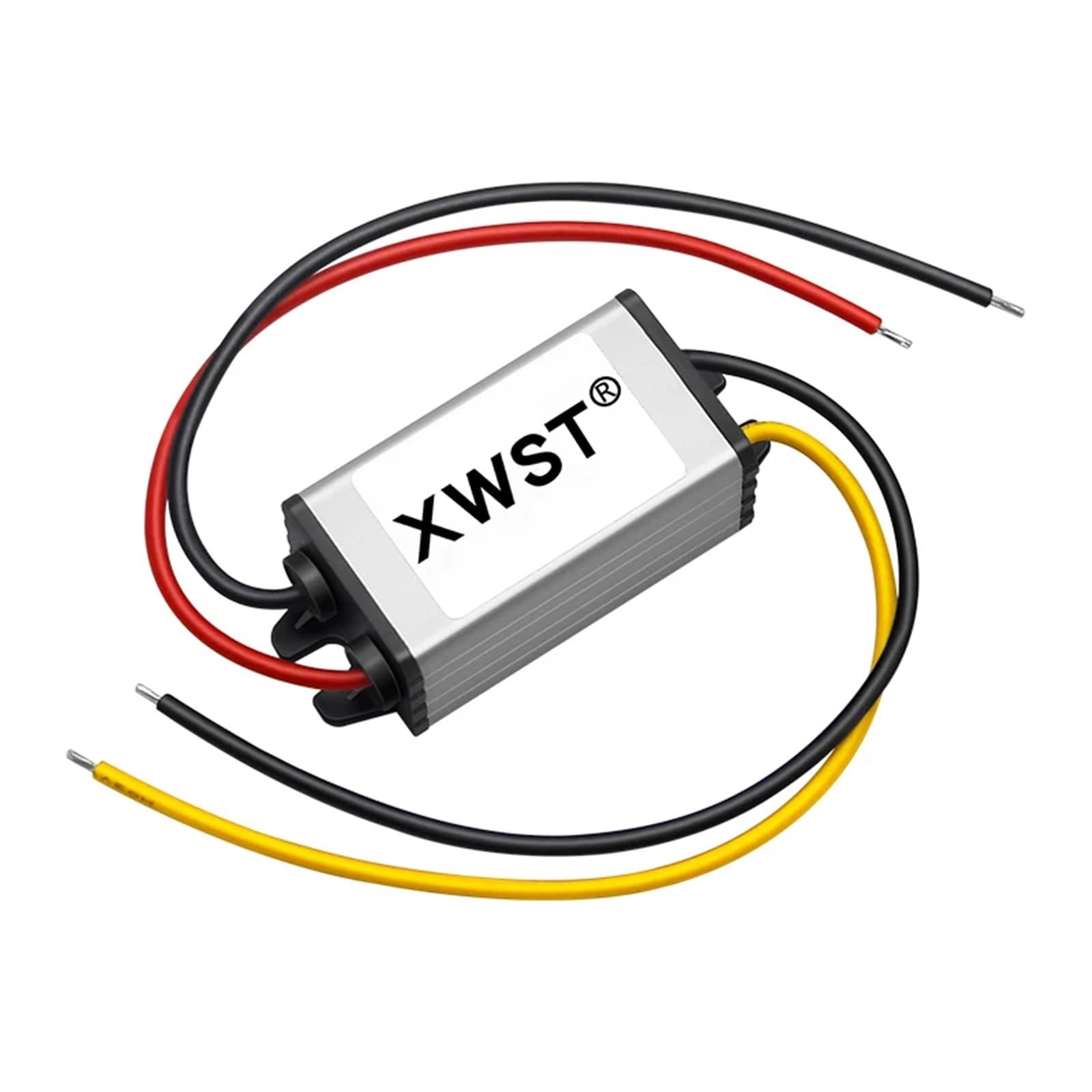 Konwerter DC 36V 48V do 5V DC Regulator Napięcia Regulator 1-65A Przetwornica Moc Reduktor Moduł Wodoodporny Transformator(6A ABS Plastic L)