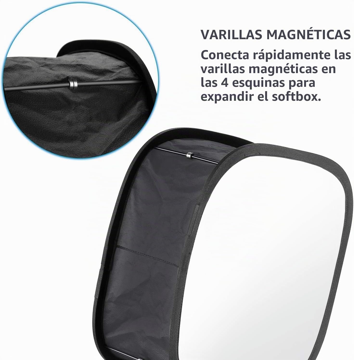 NEEWER Paquete de 2 Softbox de Panel de Luz LED para Luz de Video 660 480, Difusor de Luz Plegable Exterior 16.3"x6.5" Interior 9.8"x8.7" para Grabación de Video en Estudio Fotográfico