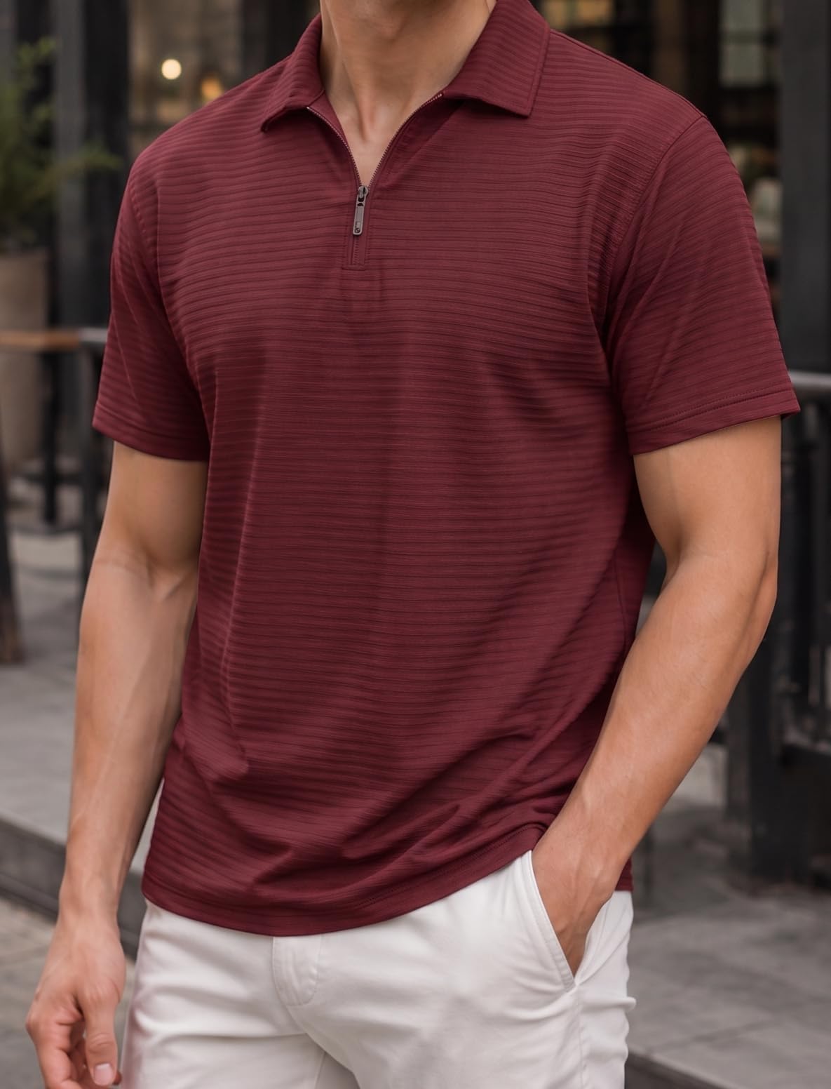 Preneum Men’s Polo T‑Shirt | Comfortable Rich Polycotton, Band Collar, Regular Fit | Stylish & Premium All Day Wear (Available in Plus Sizes)