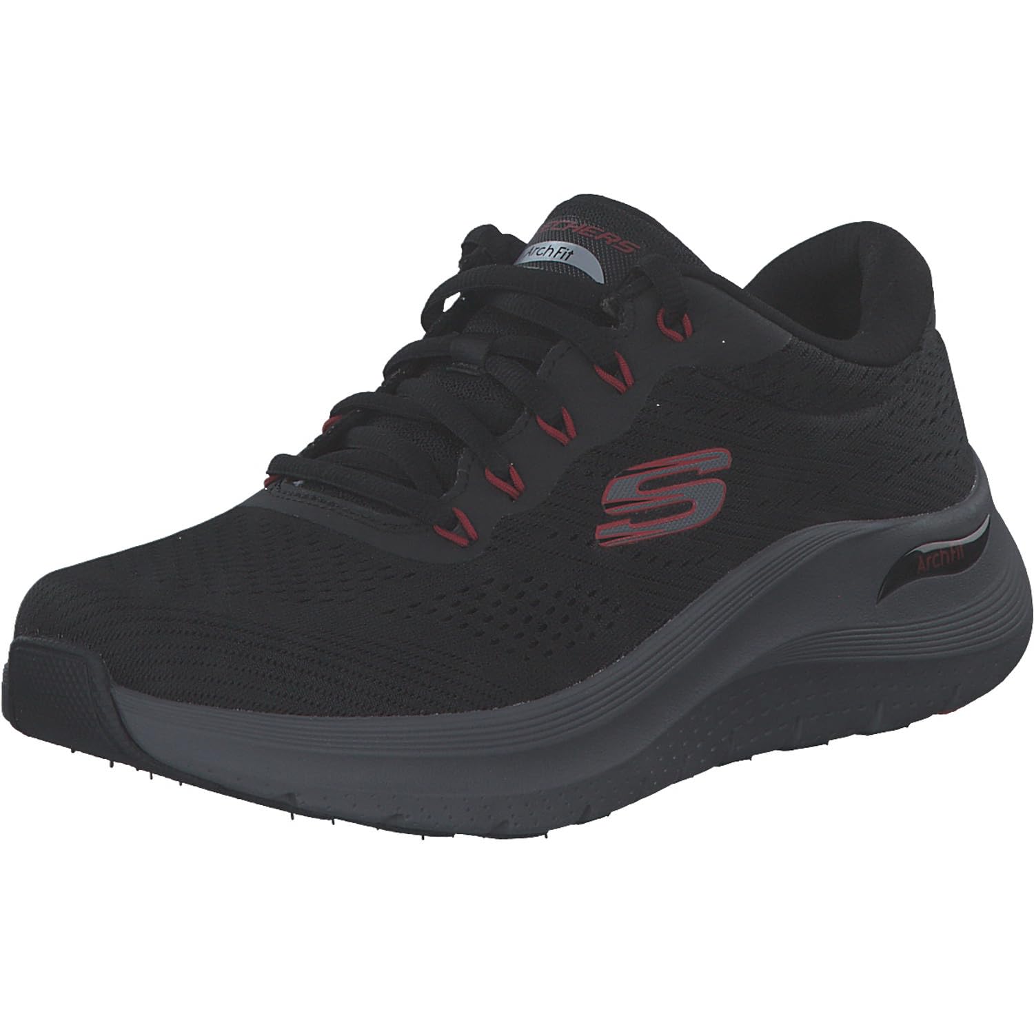 Skechers Men's Arch Fit 2.0 Sneaker, Black Mesh Synthetic, 6.5 UK