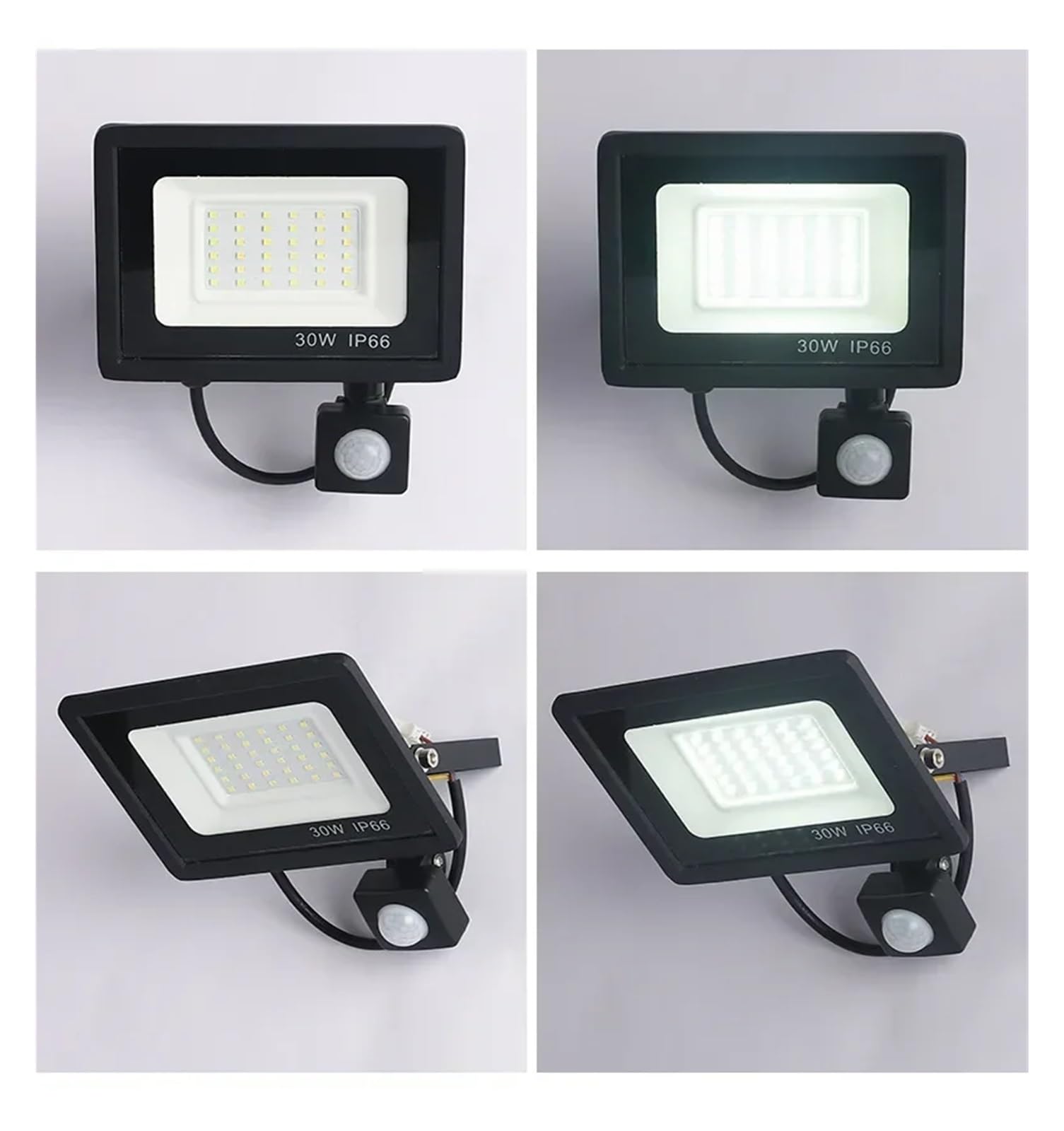 10W-150W PIR Czujnik Ruchu Reflektory Led Ip66 Wodoodporna Led Wisząca Zewnętrzna Kinkiet Reflektor Światło Zewnętrzne(White light,100W)