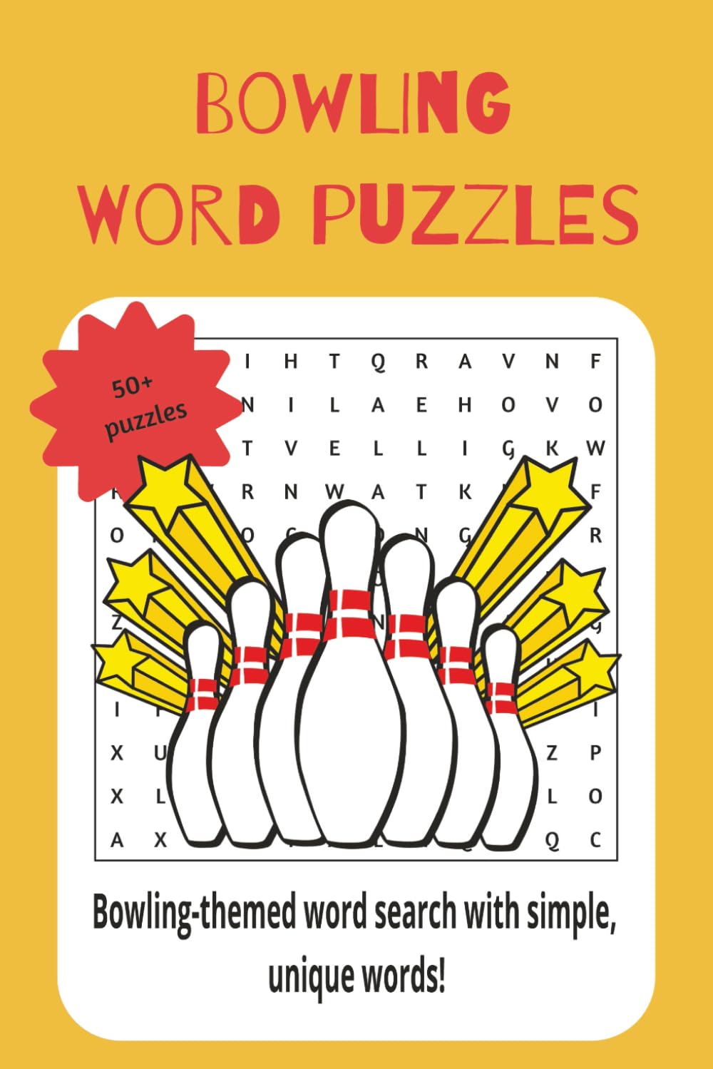 bowling word puzzles: Bowling-themed word search with simple, unique words!