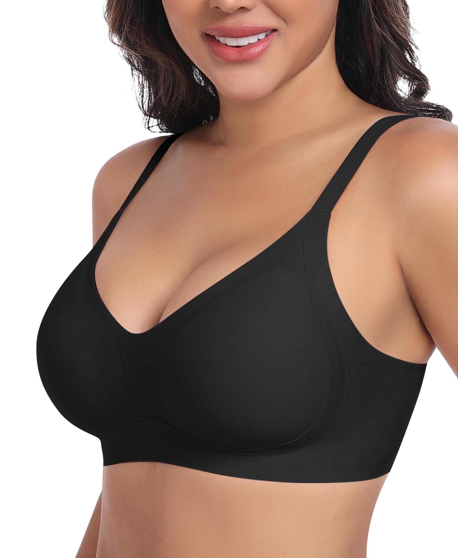 Ganado Bras for Women No Underwire Wireless Push Up Bra Seamless Full Coverage Comfortable Bralettes
