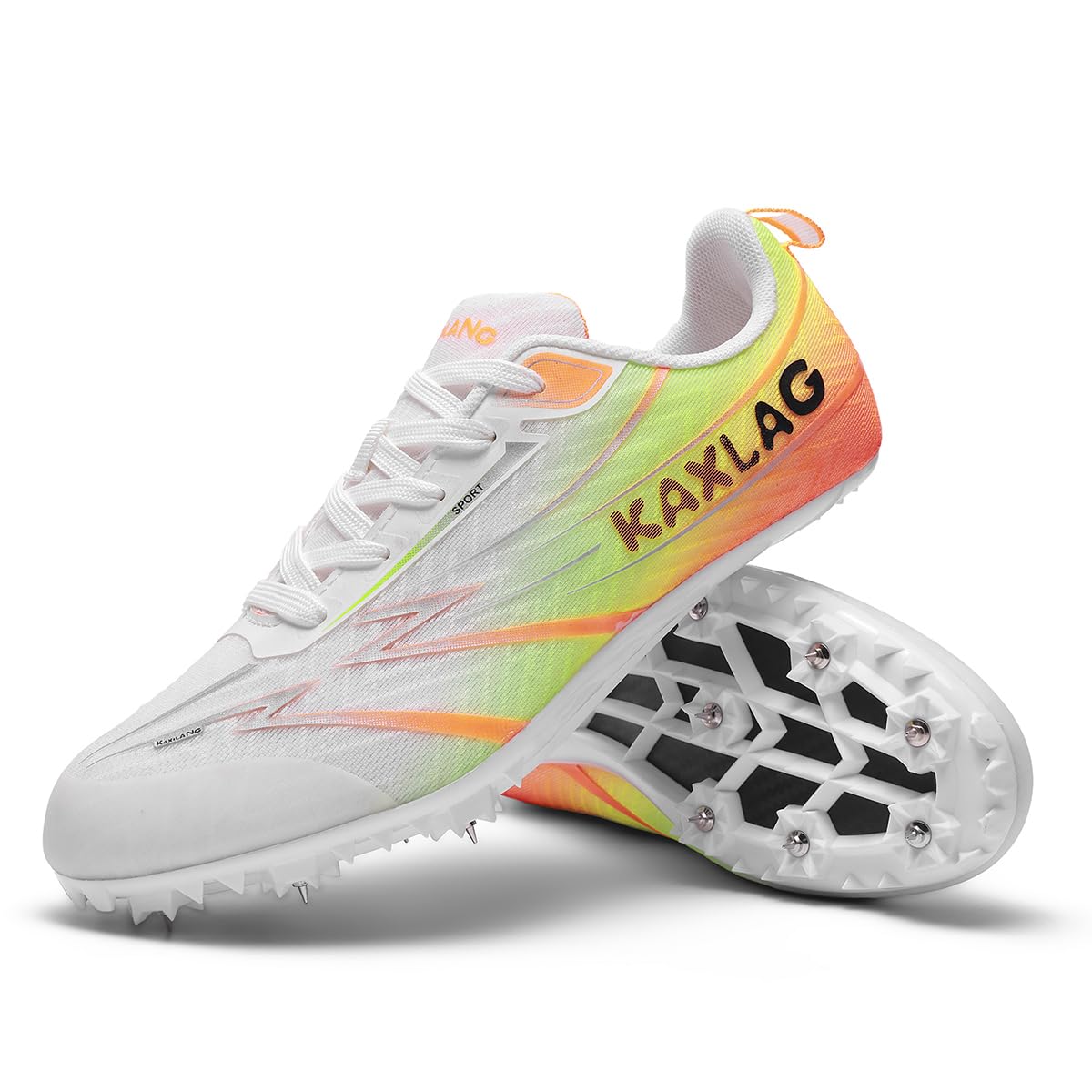 Zapatillas de Clavos Atletismo,con 8 Clavos,Unisex Spikes Atletismo para Pista,Antideslizantes,Atletismo para Velocidad Sprint