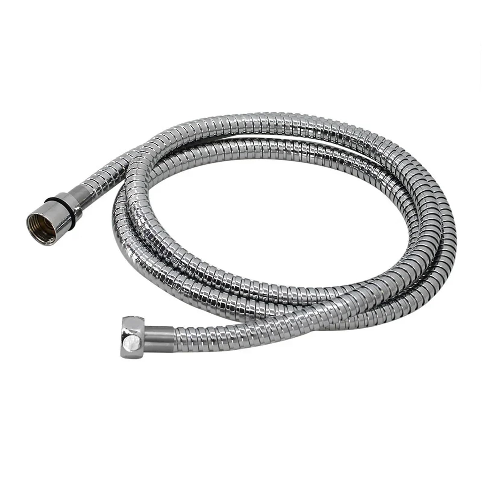 1/2inch Flexible Shower Hose 1m/1.5m/2m Hoses Stainless Steel Chrome Bathroom Water Head Pipe for Bathroom Fittings(1.5M)