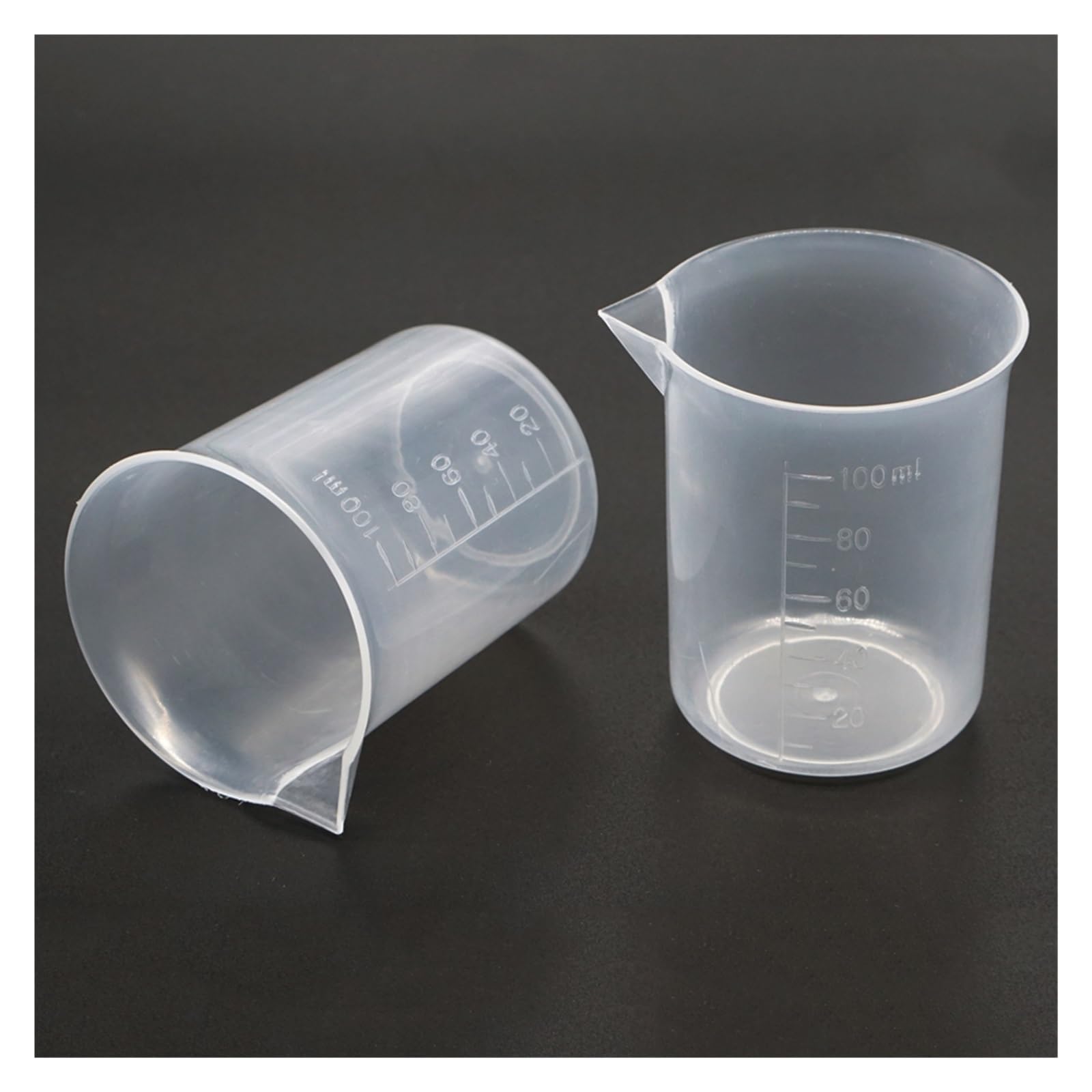 Vaso de plástico de 5 piezas 50ml 100ml 250ml 500ml 1000ml(5 pieces 500ml)