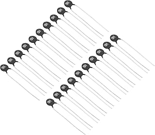 PATIKIL NTC Thermistors Resistors, 20Pcs 10 Ohm NTC 10 D-5 High Sensitivity Current Limiter Temperature Sensor for Measuring Temperature Black