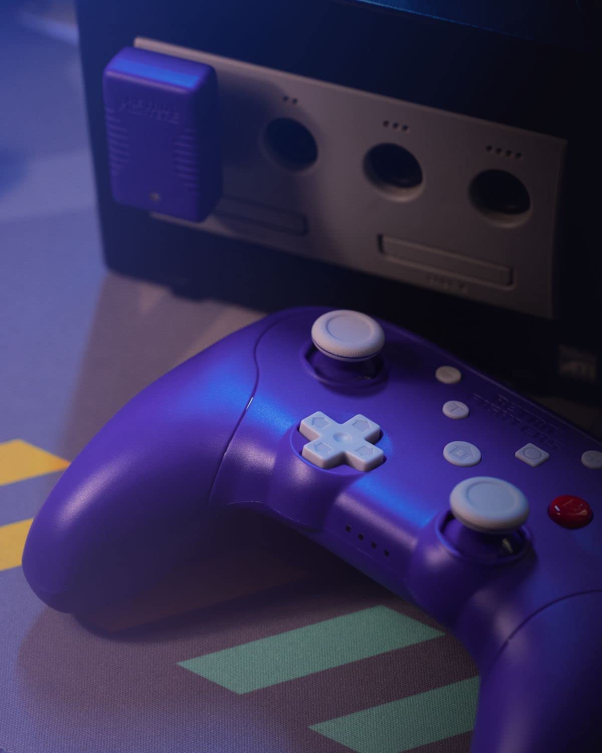 Retro Fighters BattlerGC Wireless 2.4G Controller Purple - Gamecube, Game Boy Player, Switch & PC Compatible