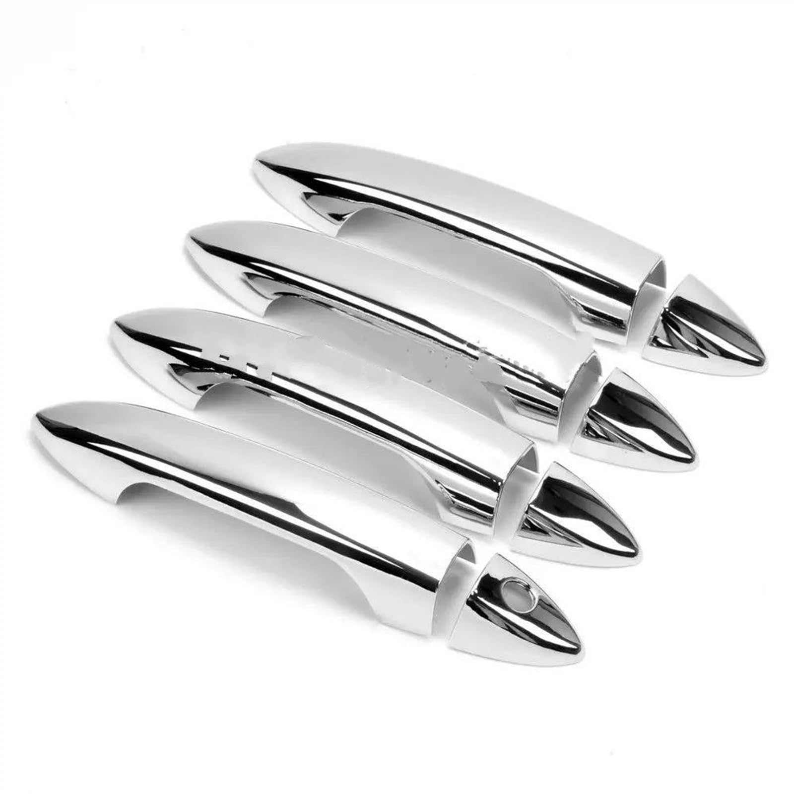 Kjhopy A Chrome Door Handle Cover Trim Molding Catch Overlay Garnish Cap Cup Protector For Ccord Mk9 2013 2014 2015 Exterior Door Handle(A)