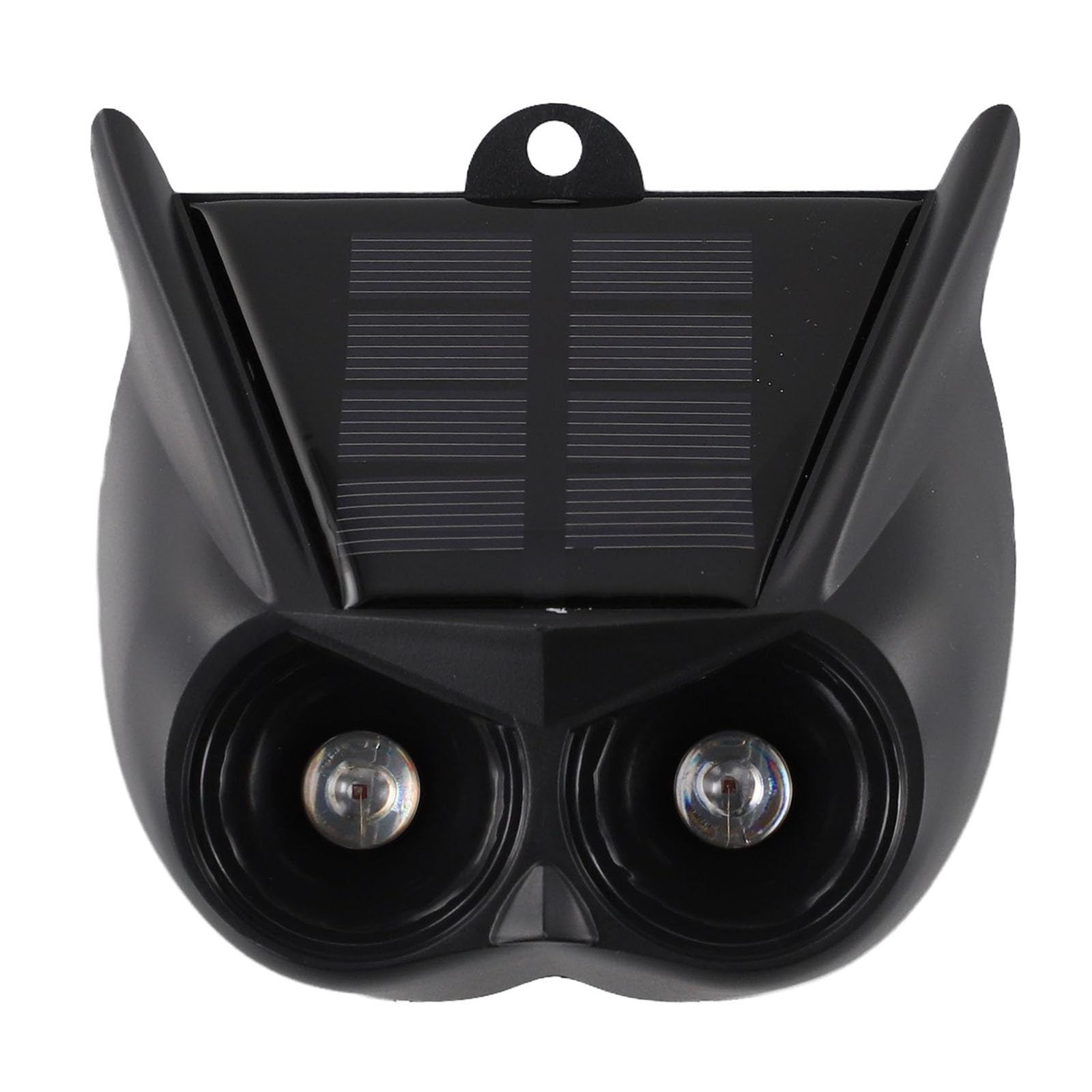 Vibsky Solar Powered Motion Sensor Animal Repeller with Flashing Light for Cats, Squirrels, Rats, Black