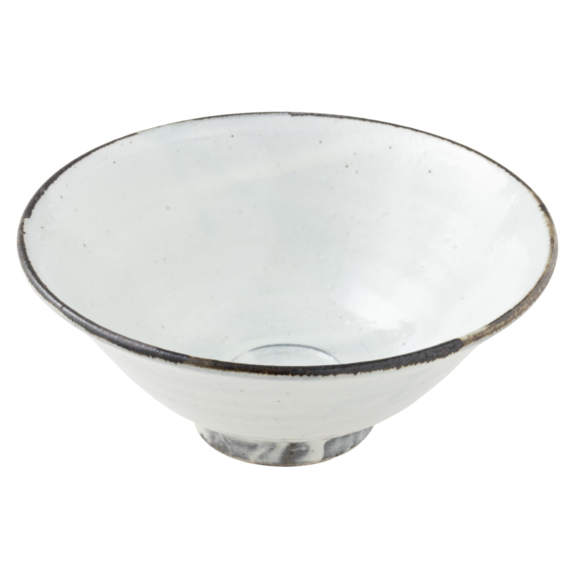 Marui Ceramic Shigaraki Ware Hechimon Matcha Tea Bowl Diameter Approx. 5.9 inches (15 cm) Kohiki Iron Scattered White MR-3-4116 : Home & Kitchen
