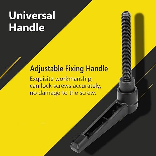 Miniatura 3 de M6 Macho Rosca Asas Ajustables 4 PCSet Metal Máquina Perillas Universal Ajustable Fijación Mango Negro 32MM