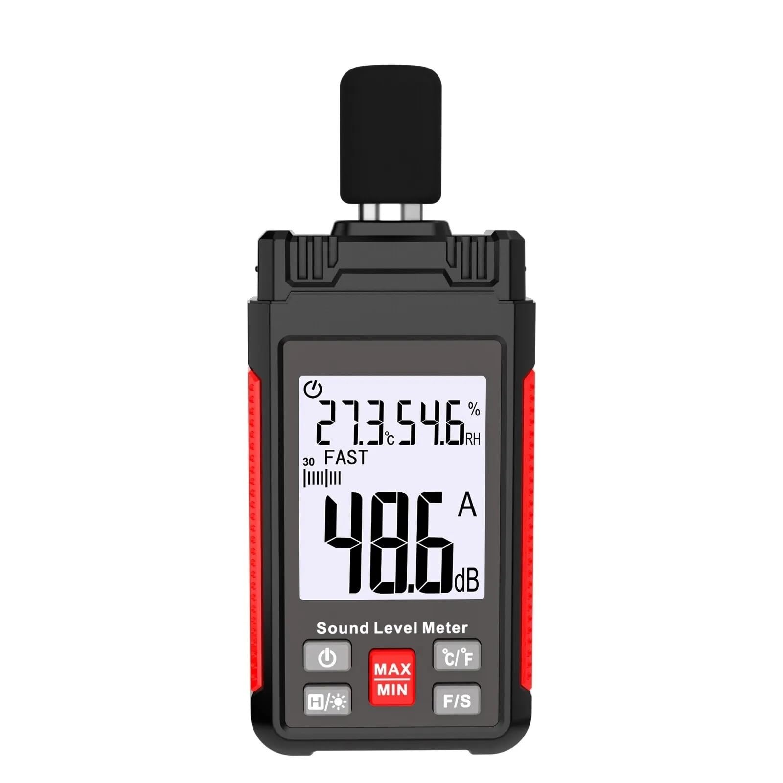Edede 151A Decibel Meter, Digital Min Audio Sound Level Meter Db Measuring Instrument Sonometer Decibelimetro 30-130Db Portable Noise Decibel Monitor(151A)