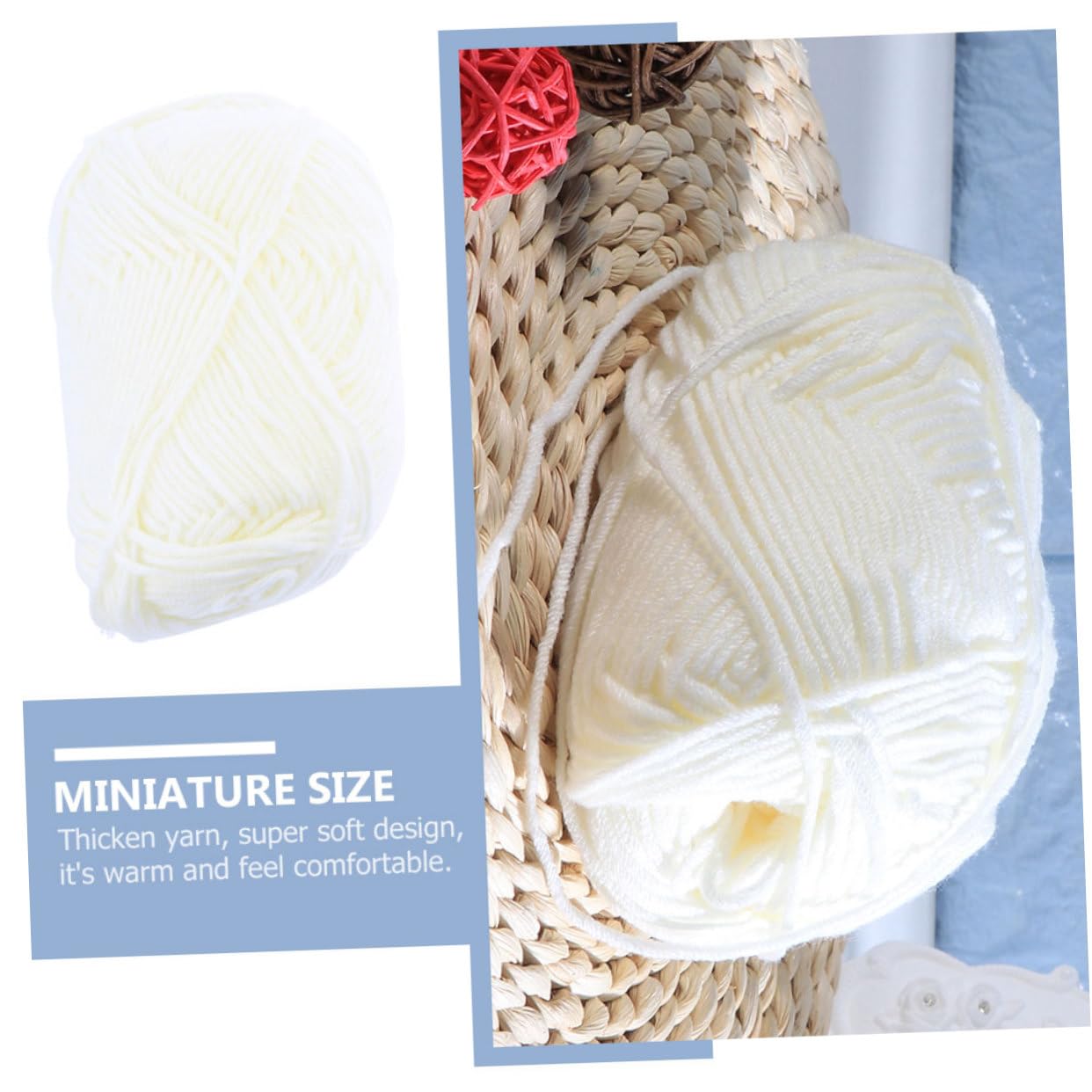 SEWACC 20 Rollen Milch Baumwollgarn Baumwollkordel Häkelset Strickwolle Anfänger Häkel Baumwollgarn Bulk Garn Für DIY Baumwollgarn Baumwolle Häkelgarn Für Anfänger Zum Häkeln