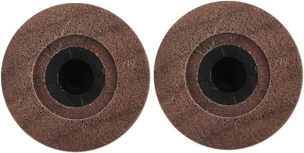 KAISH 4-Pack Wood Knobs LP/Strat Style Bell Knobs Guitar Bass Top Hat Wood Knob with Indicator Dot Walnut Wood