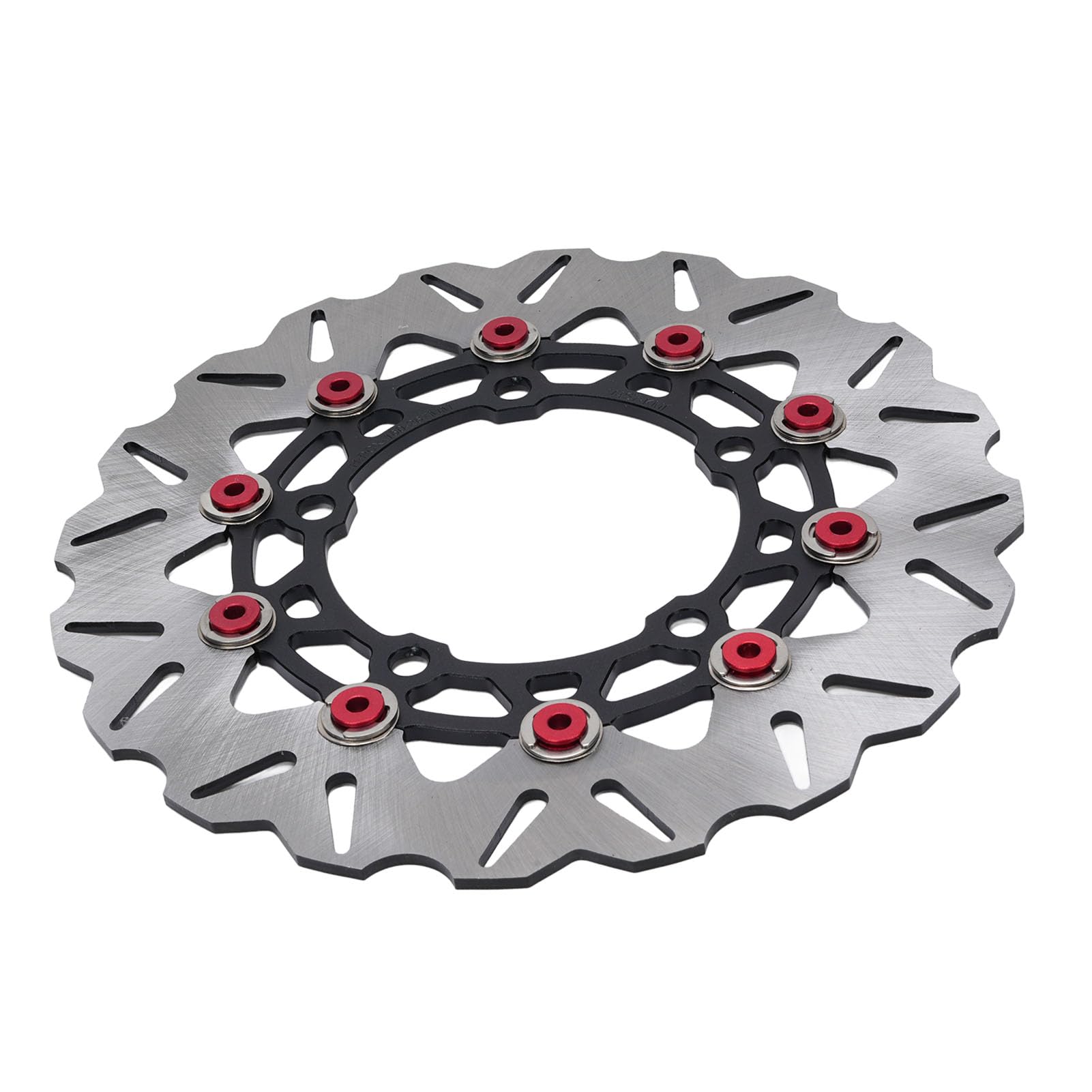 POENVFPO Rotore Disco Freno Ruota Anteriore da 300 Mm, Rotore Freno a Disco Anteriore in Acciaio Inossidabile con in Alluminio CNC, Design con Scanalatura Flottante, Dissipazione del Calore, per